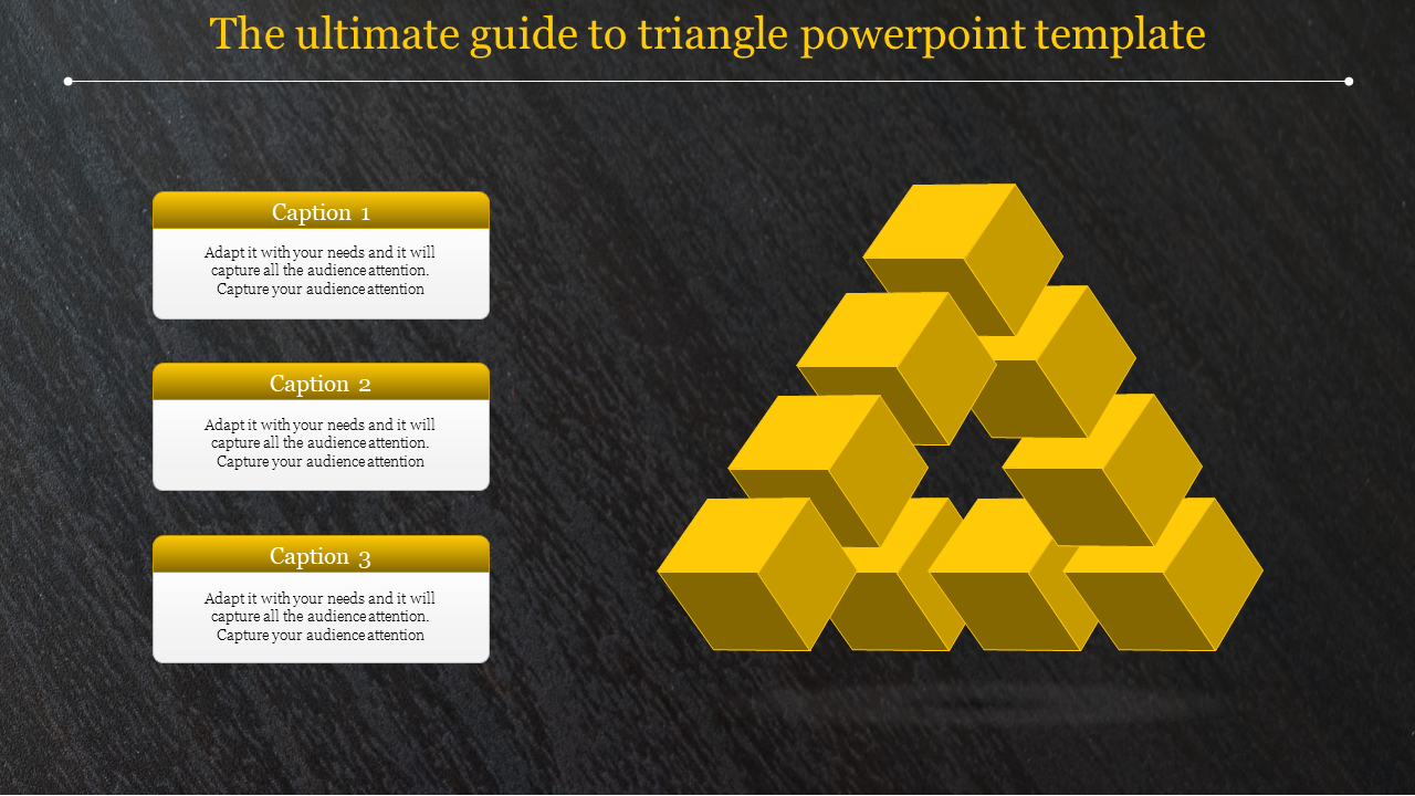 Editable Triangle PowerPoint Template presentation slides